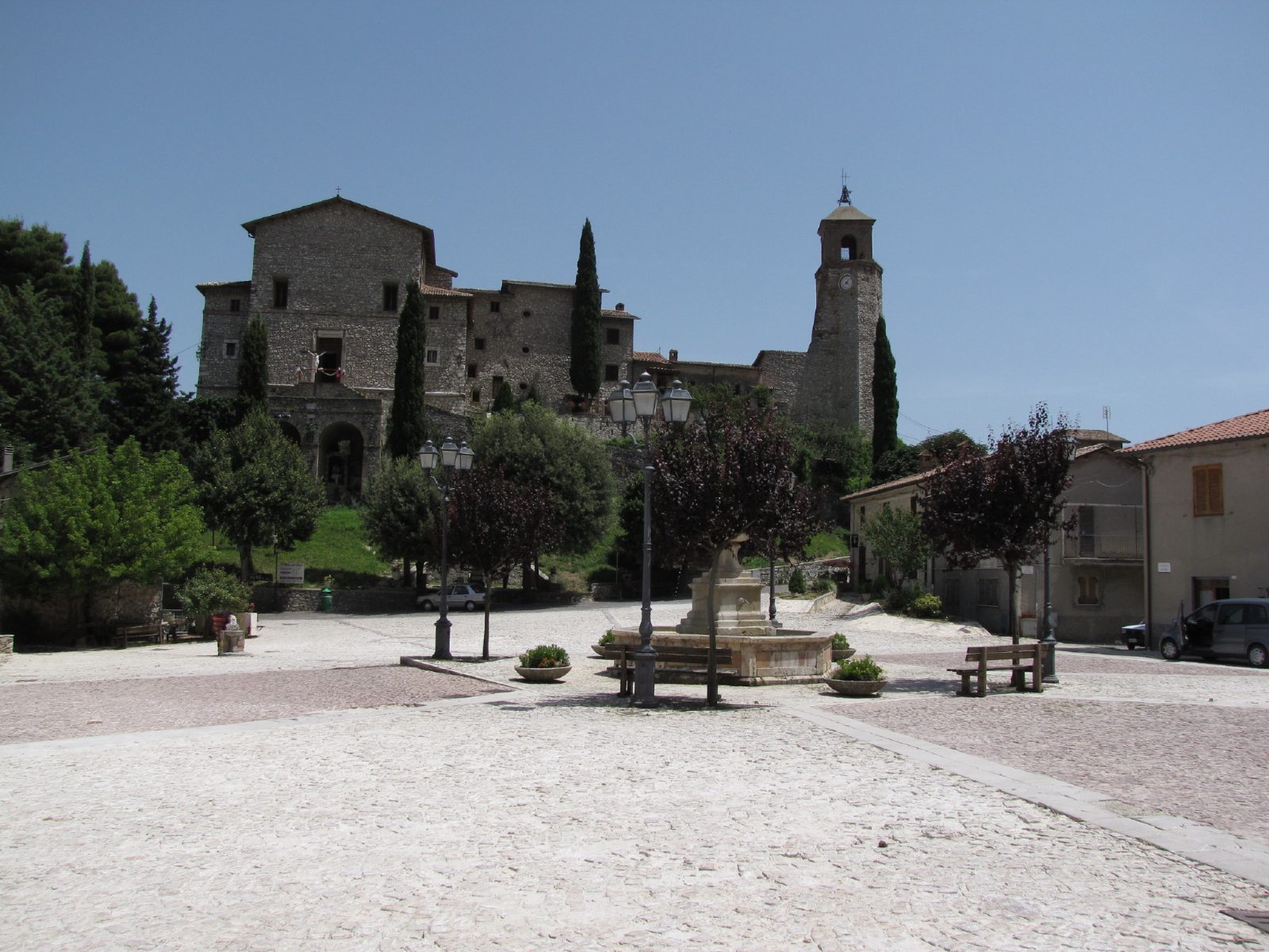 The village of Greccio, Italy, where Saint Francis of Assisi staged the first nativity scene in 1223